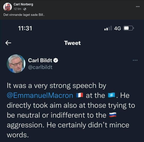 Bildsköne Kalle Om Starktalande Makaron