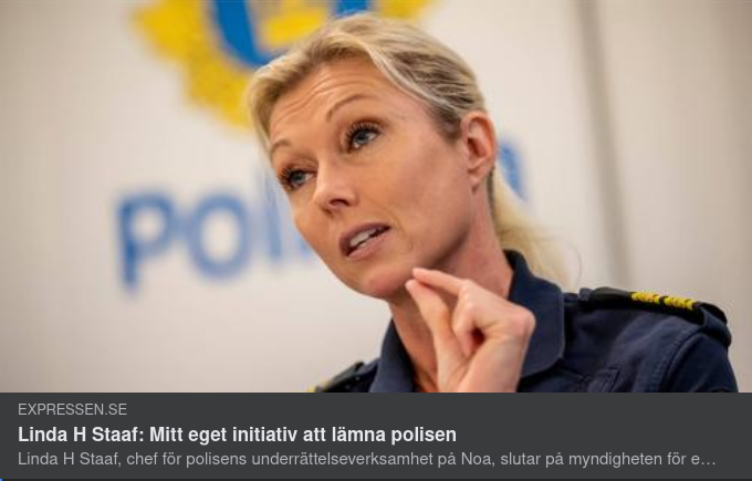 ÖB:s Älskarinna Lämnar Polisen