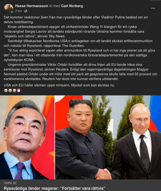 Ryssvänliga Reaktioner