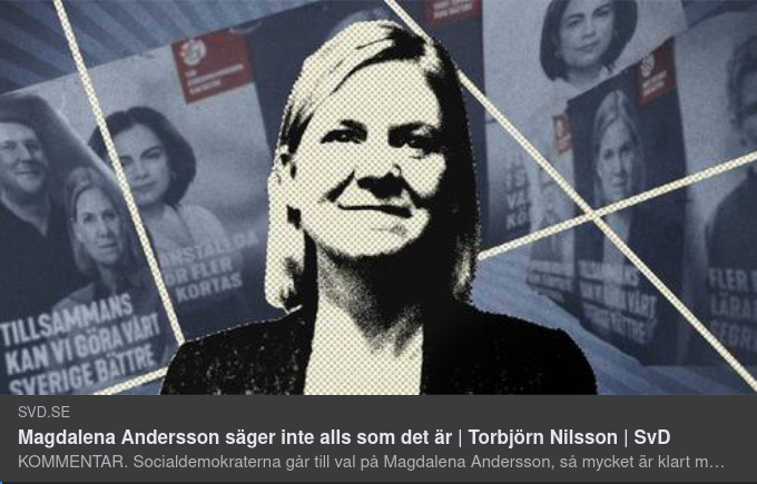 Magdalena Säger Inte Som Det Är Enligt SvD