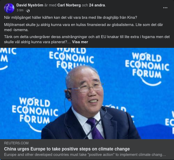 Kina Uppmanar Europa Till Klimatåtgärder