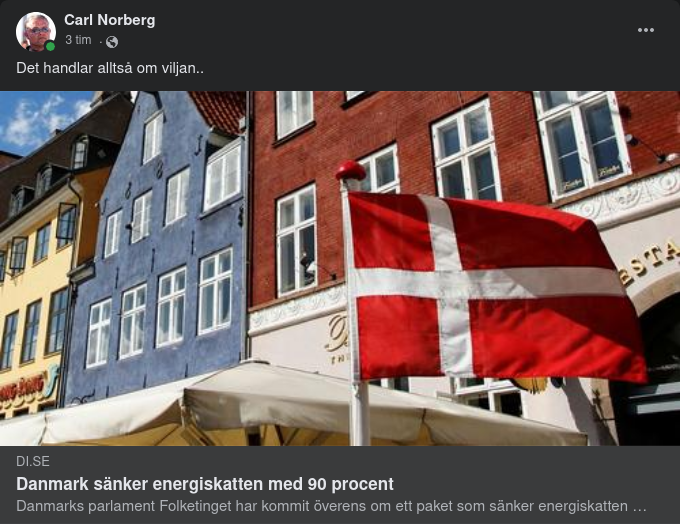 Energiskattesänkningsvilja