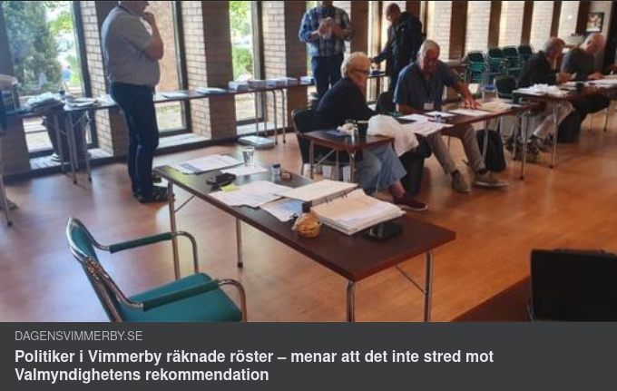 Rösträknande Politiker I Vimmerby