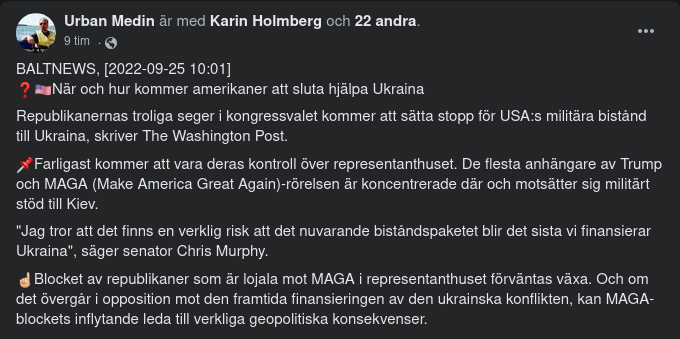 Amerikanskt Ukrainastöd Efter Valet?