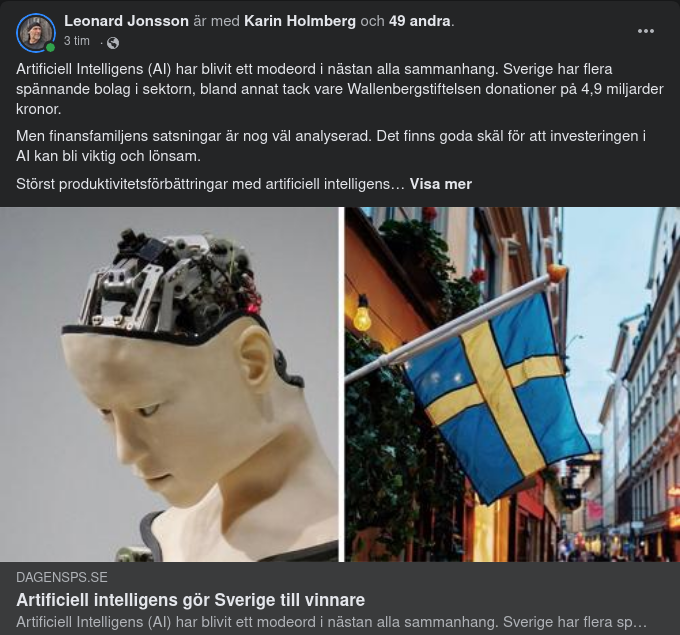 Undersökt AI-Nyttotagande & Svensk Vinning