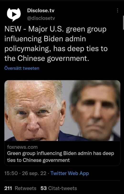 Amerikansk Miljöinfluens Från Kina