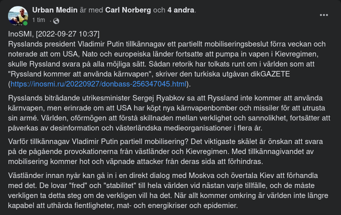 Ryskt Om Rysk Partiell Mobilisering