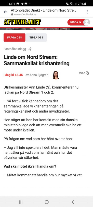 Linde Om Gasläckan