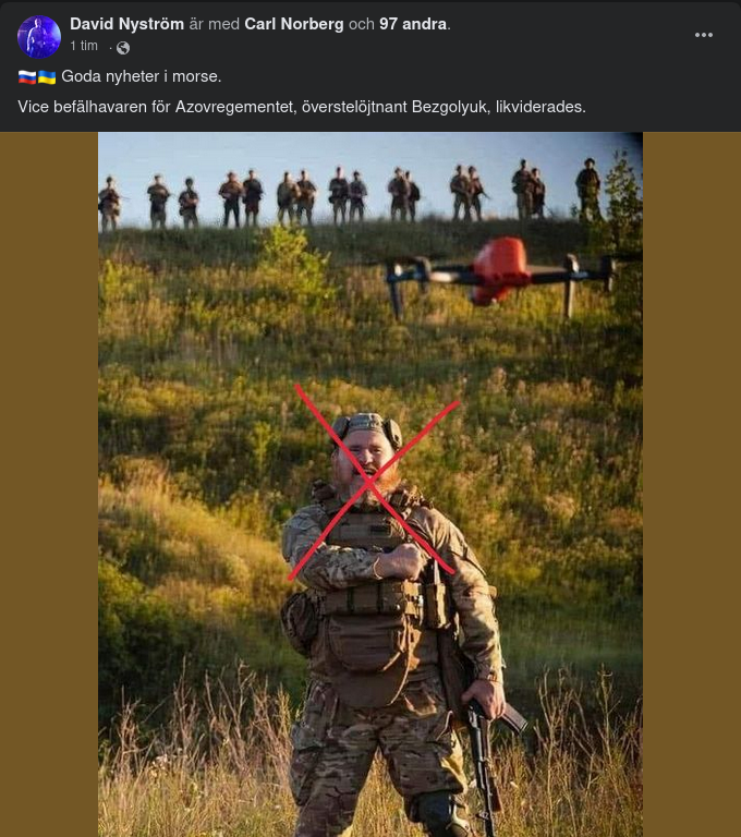 Likviderad Vice Befälhavare För Azovregementet