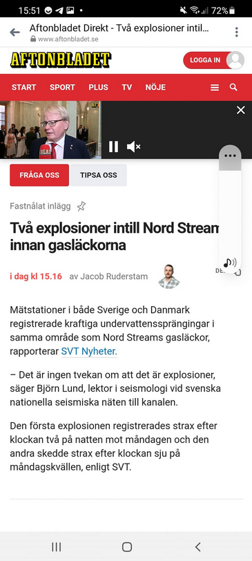 Registrerade Undervattensexplosioner