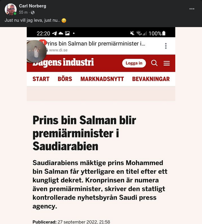 Prins MbS Blir Premiärminister