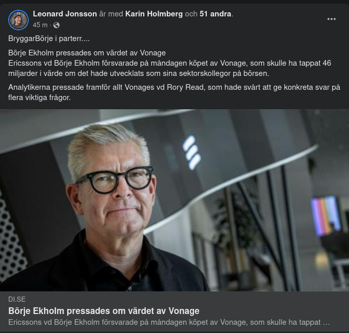 Vonage-Pressad Börje