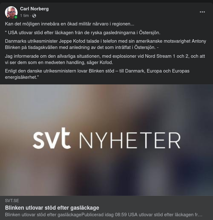 Stödlovande Blinken