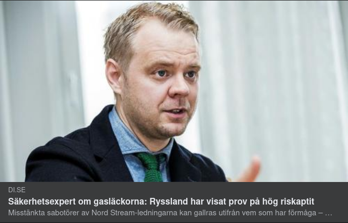 Säkerhetsexpert Fägersten Om Hög Rysk Riskaptit