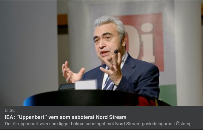 Sabotören Uppenbar För IEA
