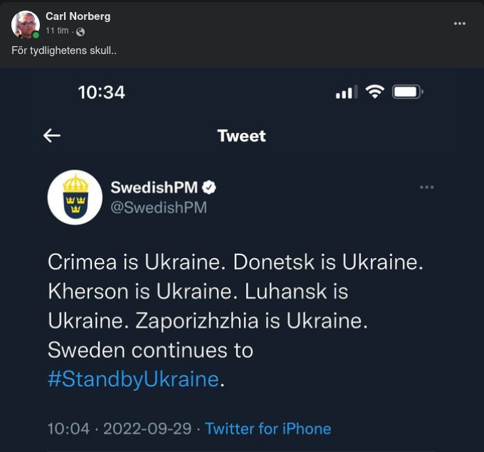 Tydliggörande Svensk Ståndpunkt