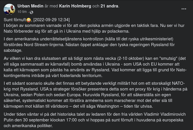 Kärnvapenanvändningsteori I Väntan På Putins Tal