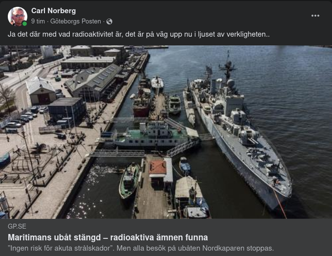 Radioaktiv Ubåt Stängd För Besökare