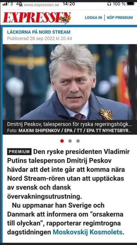 Peskov Uppmanar Till Informerande