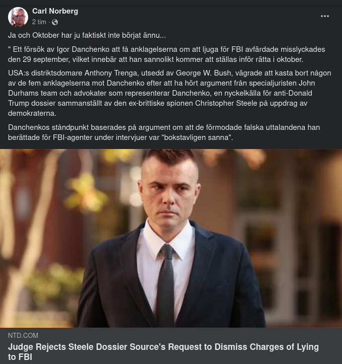 Domare Avfärdade Danchenkos Försök Att Få Anklagelserna Avfärdade