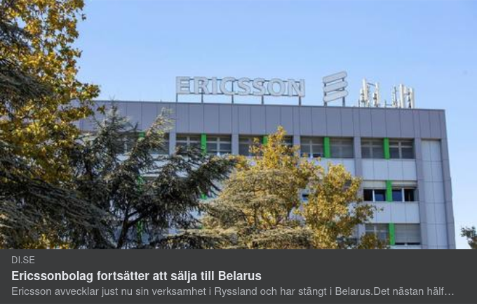 Fortsatta Ericssonaffärer I Belarus
