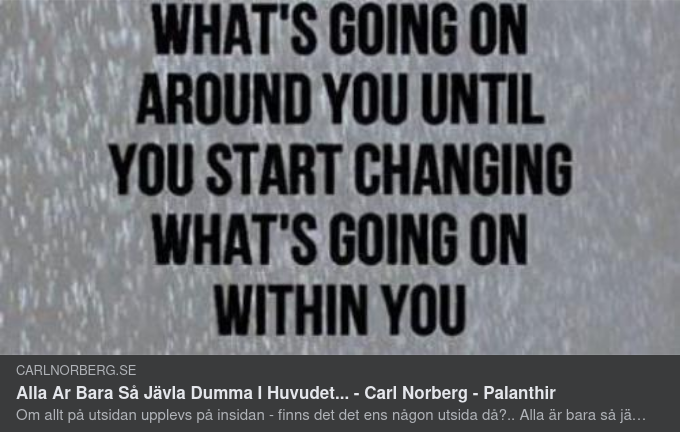 Alla Är Bara Så Jävla Dumma I Huvudet...