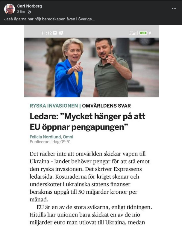 Ukraina Behöver Pengar Från EU:s Penningpung