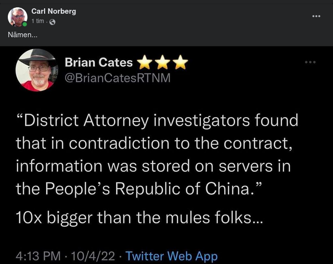 Amerikansk Valinformation På Kinesiska Servrar