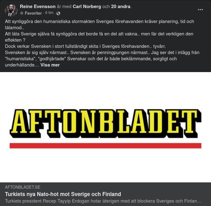 Turkiet Nato-Hotar Sverige Igen