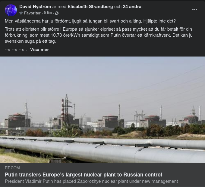 Putin Tar Kontrollen Över Europas Största Kärnkraftverk