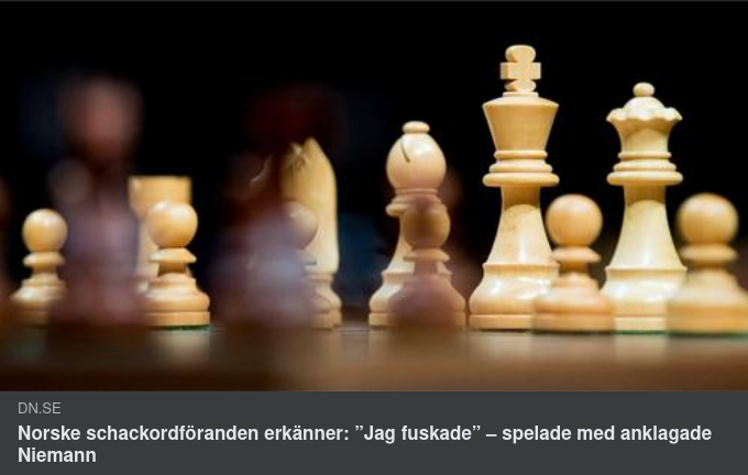 Norske Schackordföranden Erkänner Fusk