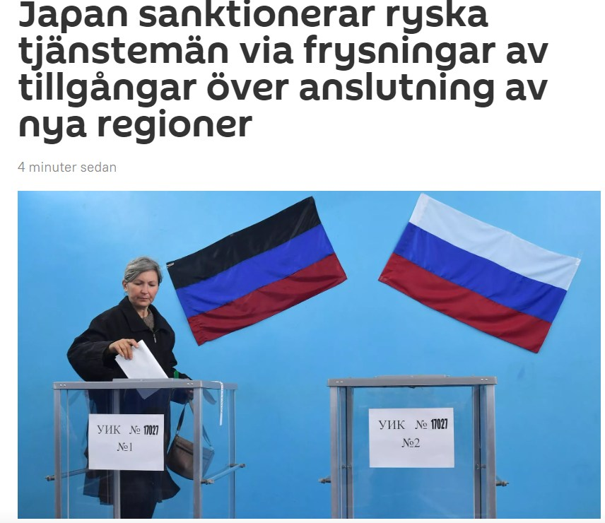 Japanska Sanktionseffekter?..