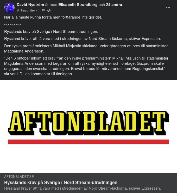 Ryska Krav För Allmän Svensk Förståelse