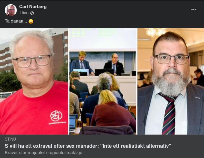 S I Västernorrland Vill Ha Extraval