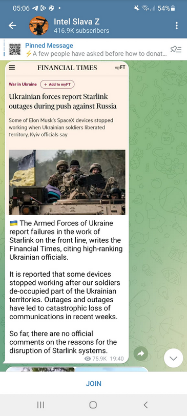 Krånglande Starlink I Ukraina