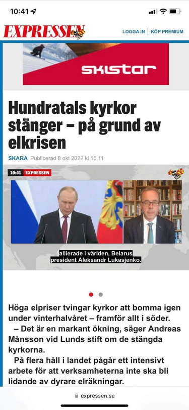 Elkrisen Stänger Hundratals Av Guds Hus