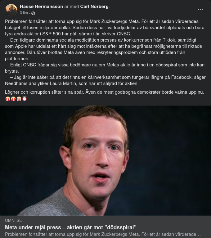 FB-Aktie I Dödsspiral?..