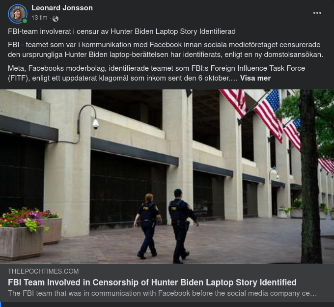 Censuerande FBI-Team Identifierat