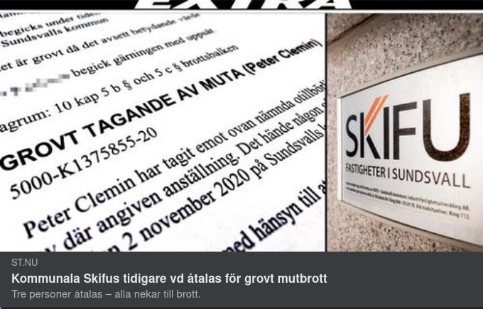 Skifus Tidigare VD Åtalas För Grovt Mutbrott