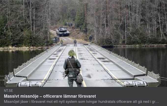 Missnöjda Officerare Lämnar Försvaret