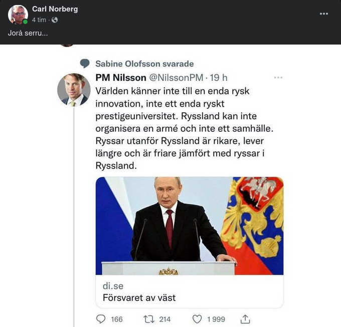 PM Nilsson & Ryssland