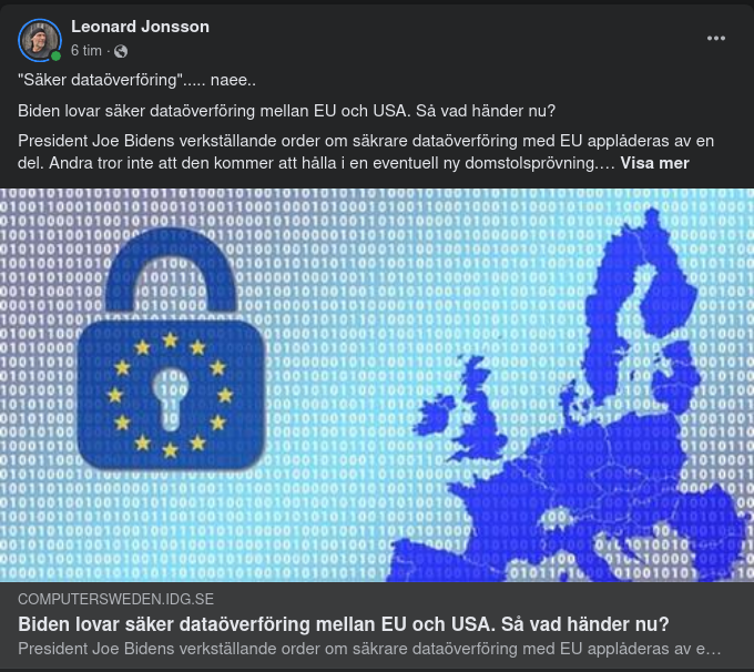 Säker Transatlantisk Dataöverföring