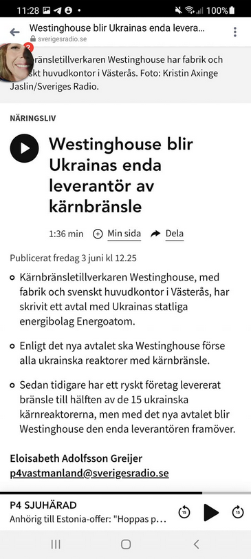 Ukrainas Kärnbränsleleverantör