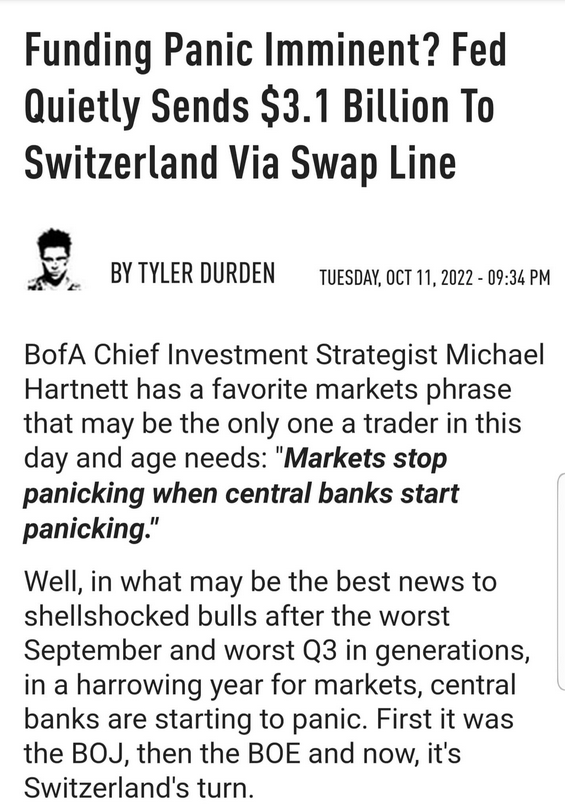 Centralbankspanik...