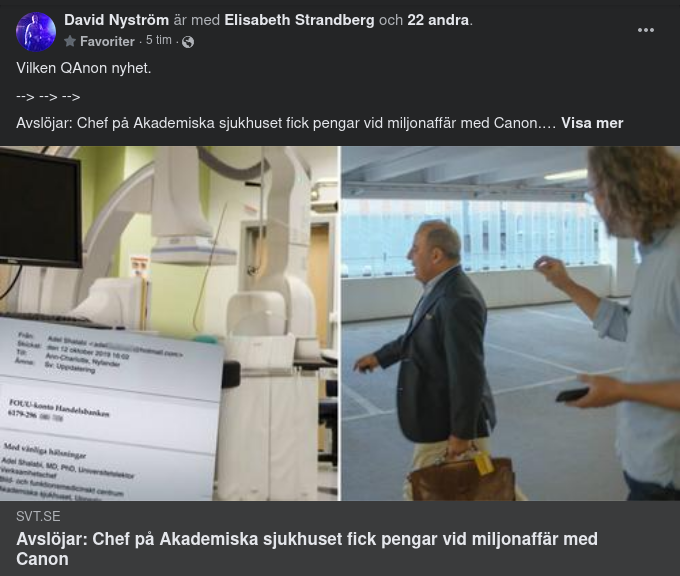 Chef På Akademiska Sjukhuset Fick Pengar Vid Miljonaffär Med Canon