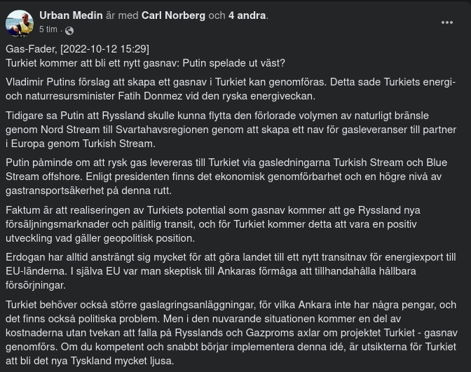 Turkiskt Gasnav Kan Genomföras