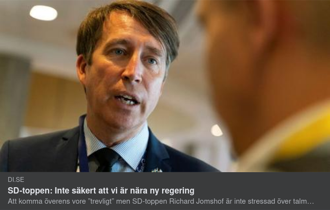 Jomshof Osäker På Om Vi Är Nära Ny Regering