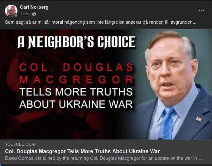 Col. Douglas Macgregor Beskriver Verkligheten