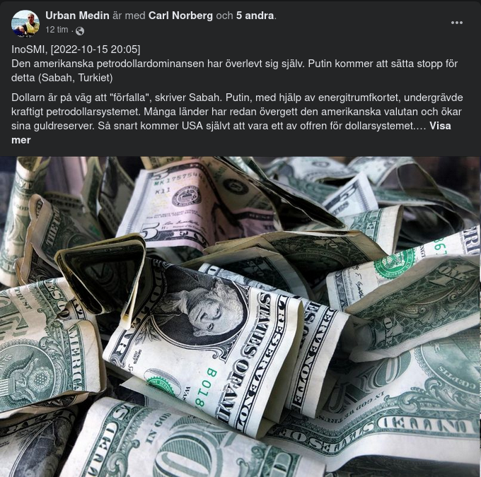 Utbrett Dollarmissnöje