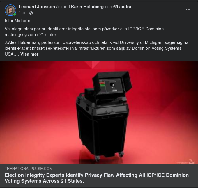 Dominion Lagom Inför Mellanårsval